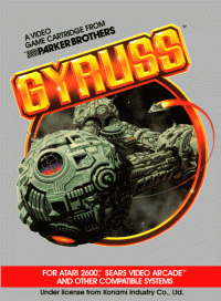 Gyruss Atari 2600  box art